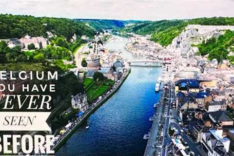 Dinant from a Bird's Eye view stunning Aerial photography and videos🫢