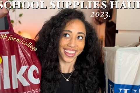 HUGE back to school supplies haul 2023 uk *sixth form/college