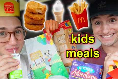 Old People Try Every Fast Food Kids Meal (like really old ppl)