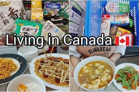 Daily Life Living in Canada| Grocery Shopping | Okonomiyaki | Mapo tofu