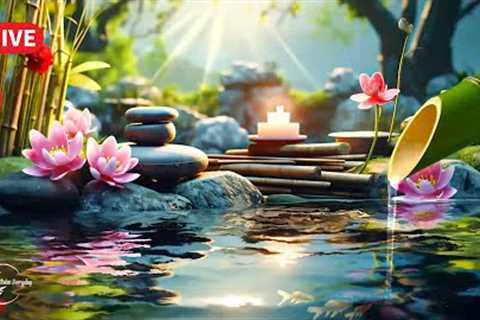 Healing Music For The Soul 🍀 Water sounds - Relaxing Music to Relieve Stress, Anxiety, Depression