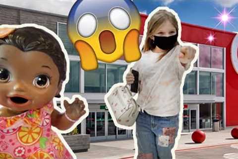 BABY ALIVE goes SHOPPING for a NEW TOY! CHORE TIME! The Lilly and Mommy Show! FUNNY KIDS SKIT!