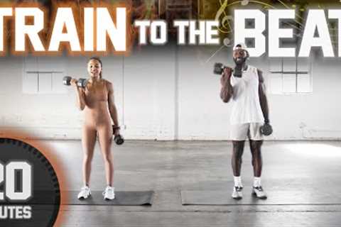 20 Minute Full Body Dumbbell ‘To The Beat’ Workout (Strength &amp; Conditioning)