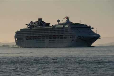 Cruise Ship PACIFIC EXPLORER in Auckland Again 4K