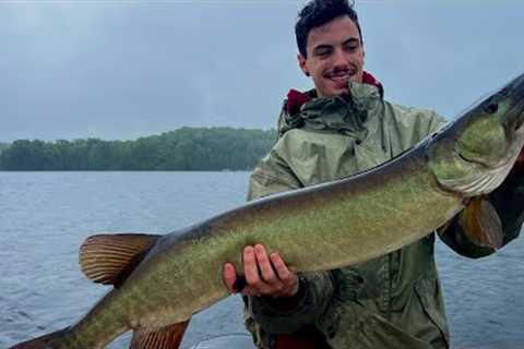 Horrible Weather and Mind-Blowing 44-Inch Fish The Unbelievable Pigeon Lake Kawartha Monster Muskies