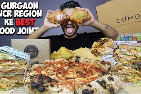 FOREIGNER'S STREET FOOD ITEMS, COMO'S PIZZA, BURRITO, BARBECUE SANDWICH, CROISSANT, TACOS MUKBANG