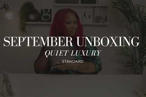 September Planning and Journaling Standard Unboxing | Quiet Luxury