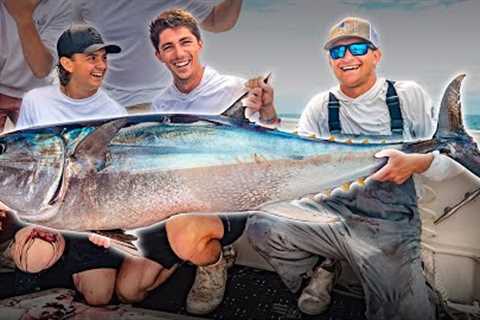 GIANT Saltwater Fishing MADNESS -- (Over 14 FT of FISH)
