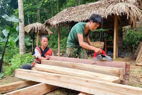 With his wife to renovate the wooden house, daily life on the farm