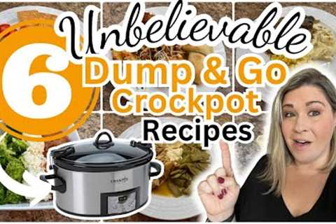 6 UNBELIEVABLE Dump &amp; Go CROCKPOT Dinners that are SIMPLE and AMAZING!