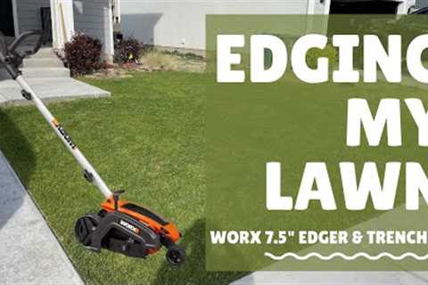 Edging my lawn - Review of WORX 7.5 Edger &amp; Trencher