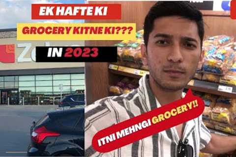 GROCERY PRICES IN CANADA 2023 || ITNI MEHNGI GROCERY?|| ||SHOPPING VLOG|| #groceryshopping #grocery