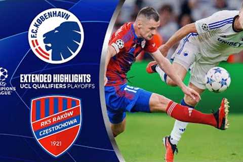 Copenhagen vs. Raków: Extended Highlights | UCL Qualifiers - Play-offs | CBS Sports Golazo