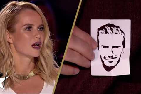 Richard Jones makes David Beckham Appear Out of Thin Air on Britain's Got Talent 2016!