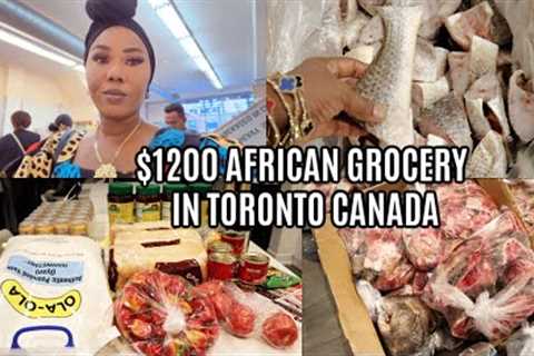 SHOP WITH ME AFRICAN FOOD GROCERY IN CANADA WITH RECEIPT *EXPENSIVE*