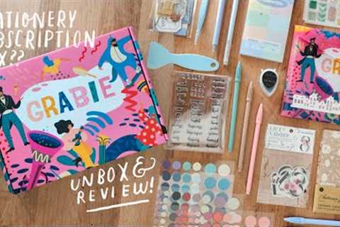 Grabie Scrapbook Club Box Unboxing and Review (super cute stationery!) + Journal With Me! ☁