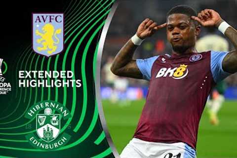 Aston Villa vs. Hibernian: Extended Highlights | UECL Qualifiers - Play-offs | CBS Sports Golazo