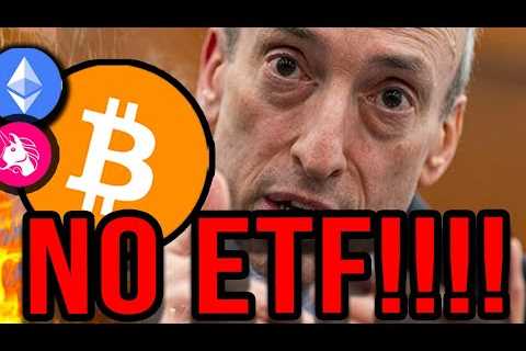 BREAKING: SEC REFUSES TO APPROVE BITCOIN ETF!!!! Market tanks big...