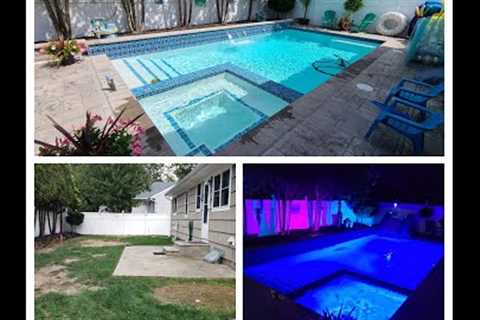 Ultimate Small Backyard Pool Transformation!!! Timelapse! (Part 1)