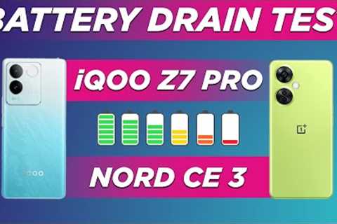 iQOO Z7 Pro vs OnePlus Nord CE 3 | Battery test, Display test, Benchmarks, Performance, Gaming 🔥
