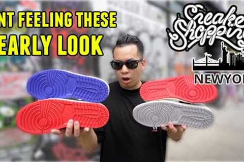 THESE AINT IT !!! EARLY LOOK JORDAN 1 SNEAKER SHOPPING IN NEW YORK VLOG