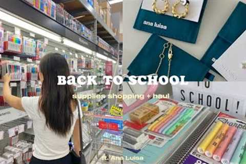 PREPARING FOR BACK TO SCHOOL 📓🛒🎧 back to school supplies shopping 2023 + haul (ft. Ana Luisa)