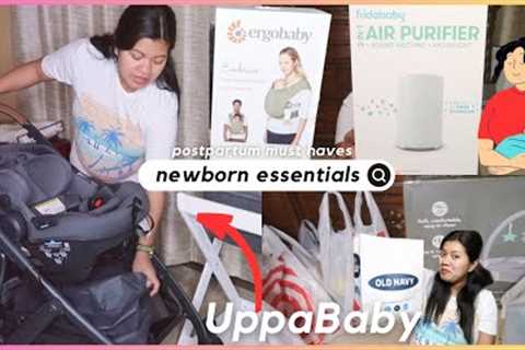 Uppababy ~ Newborn Essentials &amp; Postpartum Must Haves Baby Shopping Haul &amp; Unboxing..