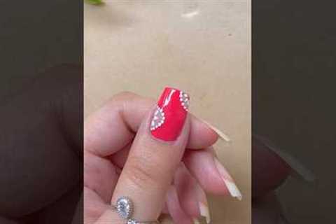 💅❤️Easy cute nail art design #nailart2023 #naildesign #youtubeshorts #shorts