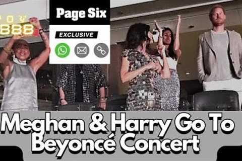 After Taylor Swift Fail Meghan &amp; Harry Go To Beyonce Concert