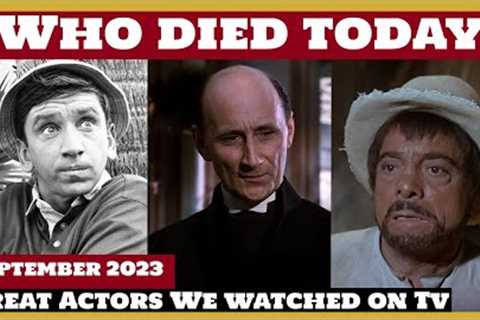 3 Famous Celebrities who died today 2nd September - remembering big stars - 2023