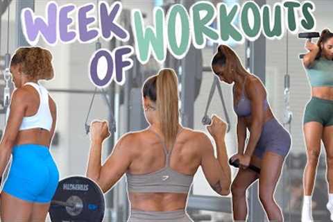 WEEK OF WORKOUTS | My weekly split | Gym tips/hacks | Train with Me