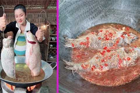 Delicious fresh water fish cook with country style - Cooking with Sreypov