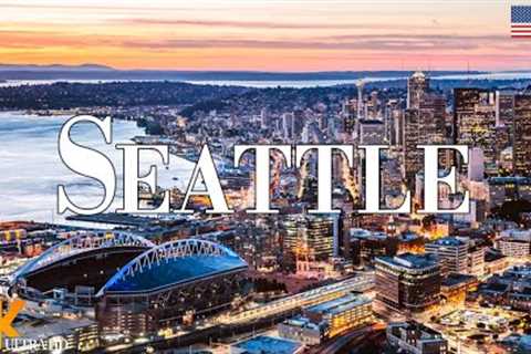 Seattle 4K drone view • Amazing Aerial View Of Seattle| Relaxation film with calming music