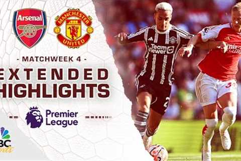 Arsenal v. Manchester United | PREMIER LEAGUE HIGHLIGHTS | 9/3/2023 | NBC Sports