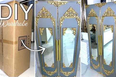 DIY WARDROBE WITH Empty Boxes! HOW TO Turn a Cardboard BOX INTO a WARDROBE!