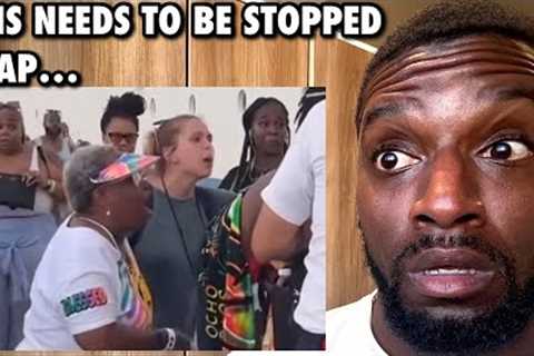 Old Lady Fight Stopped By Carnival Security