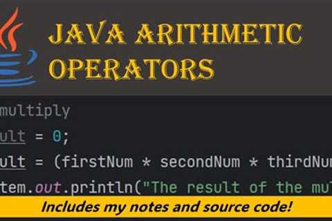 #8 | Arithmetic maths operators | Java tutorial for beginners