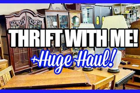 I SCORED AT THE THRIFT STORE! THRIFT WITH ME &amp; HUGE HAUL! Other Than Goodwill! September 2023!