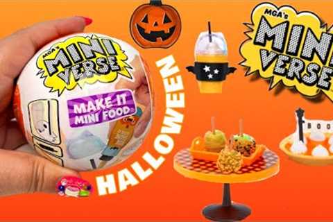 UNBOXING MINI VERSE MAKE IT MINI FOOD HALLOWEEN!!