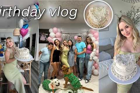 My 20th birthday vlog | baking my cake, family dinner, bday gifts ✨