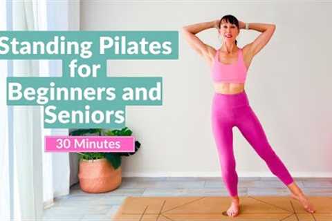 Standing Pilates for Beginners | 30 minute At Home Workout | Live | Suitable for Beginners &amp;..