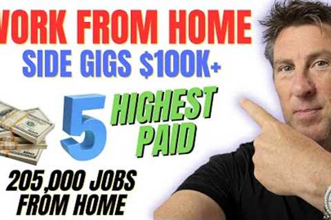 5 HOTEST Work from HOME JOBS $100K Plus Make Money Online without loan or Grants