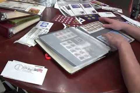 US Stamp Collecting How I collect and put into the album