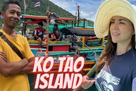 my Thai man takes me on his friend's boat (Koh Tao)