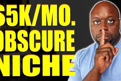 Obscure $5K Per Month Niche Exposed | How To Make Money Online In 2023