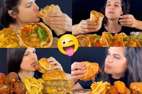 Food CravingS BEST Asmeri Eats Fast Food MUKBANG BEST ASMR MUKBANG EATING COMPILATION