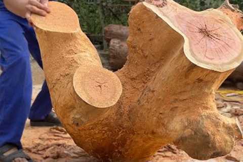 Transforms Discarded Tree Stumps Into Beautiful Garden Furniture
