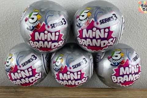 Surprise Mini Brands 3 Miniature Shopping Brands Opening Toys Review ASMR