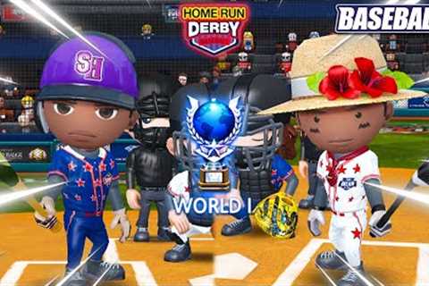 WORLD 1 LEAGUE HOME RUN DERBY! - Baseball 9