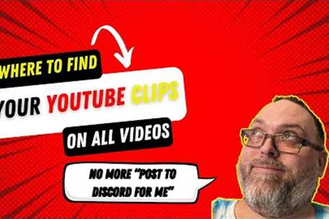 Where to find  ALL YouTube clips ever made on your channel - DESKTOP only #youtube #helpingothers
